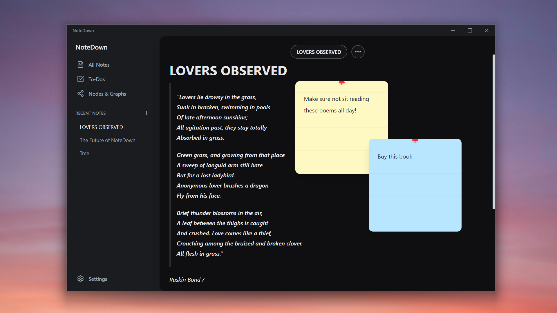 NoteDown gallery image