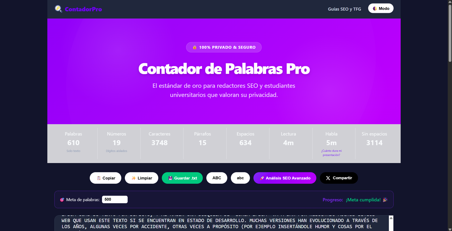 Contador de Palabras Pro gallery image