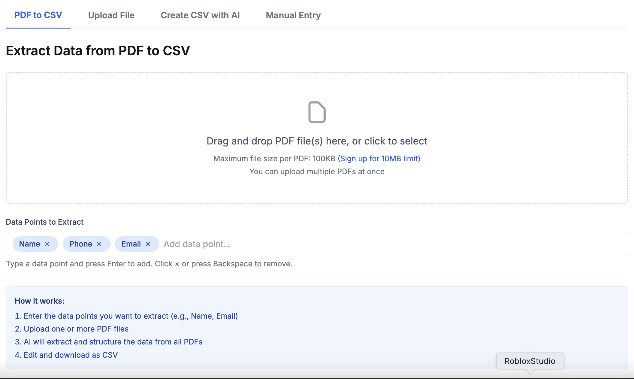 CSVSense gallery image