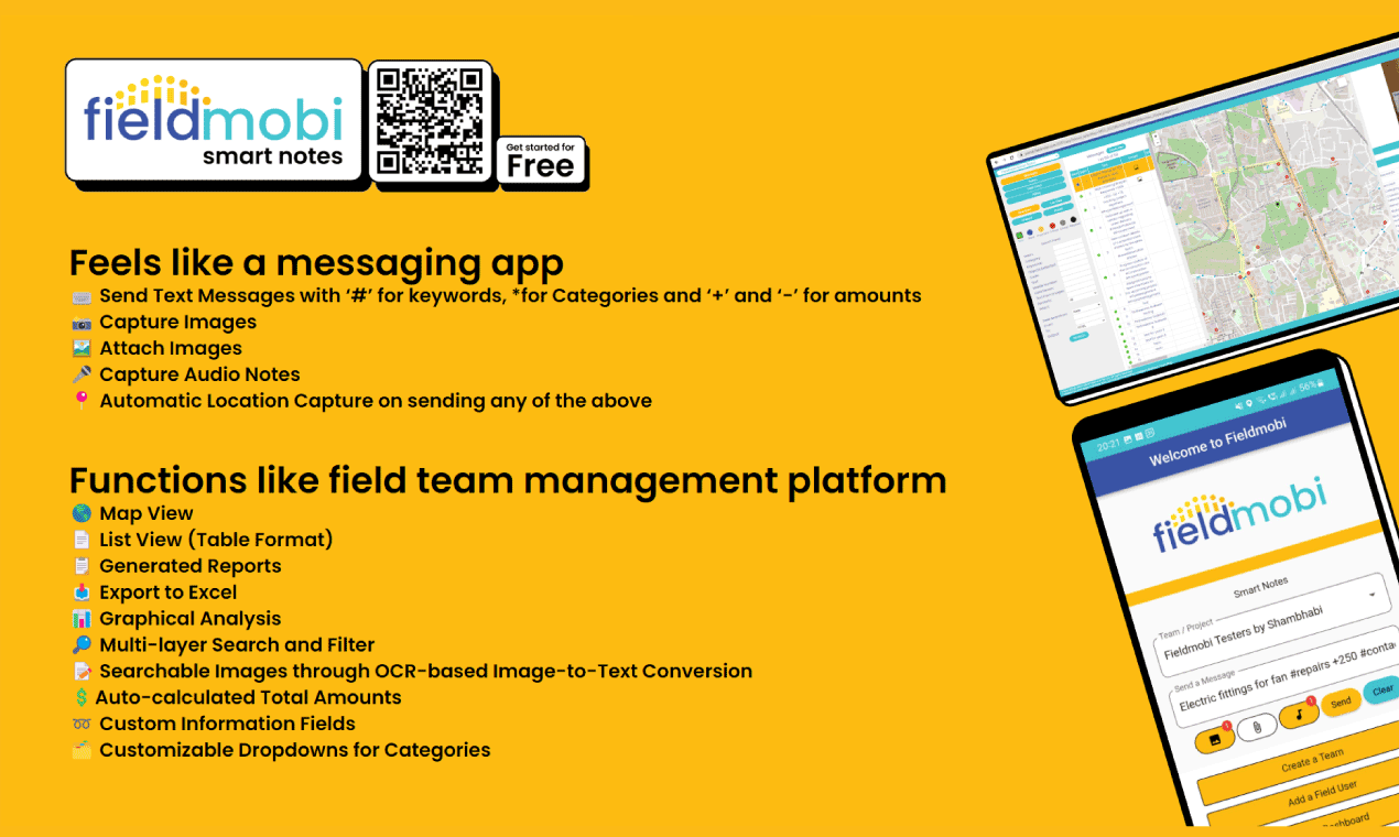 FieldMobi Smart Notes - Превратите сообщения вашей команды в поиск и анализируемые данные медиа 2