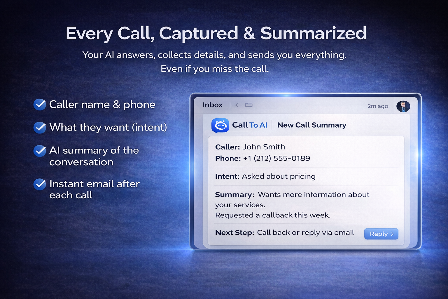 Call to AI gallery image