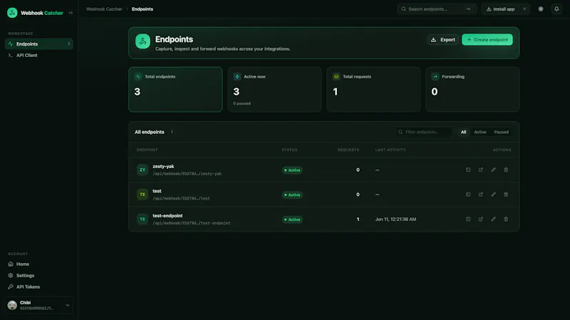 Webhook Catcher screenshot 5