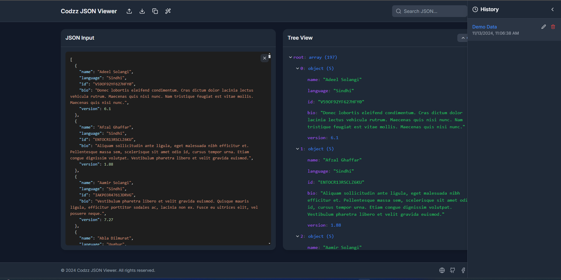 Visor Codzz Json - Formatear, validar y visualizar JSON media 1