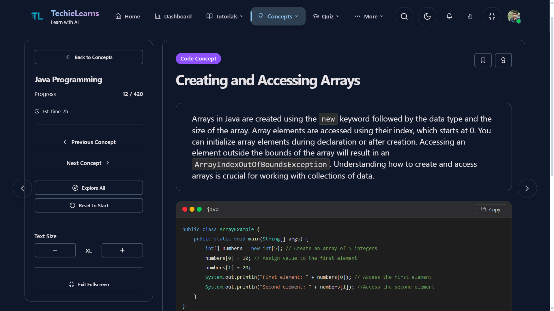 TechieLearns — AI Learning Platform gallery image