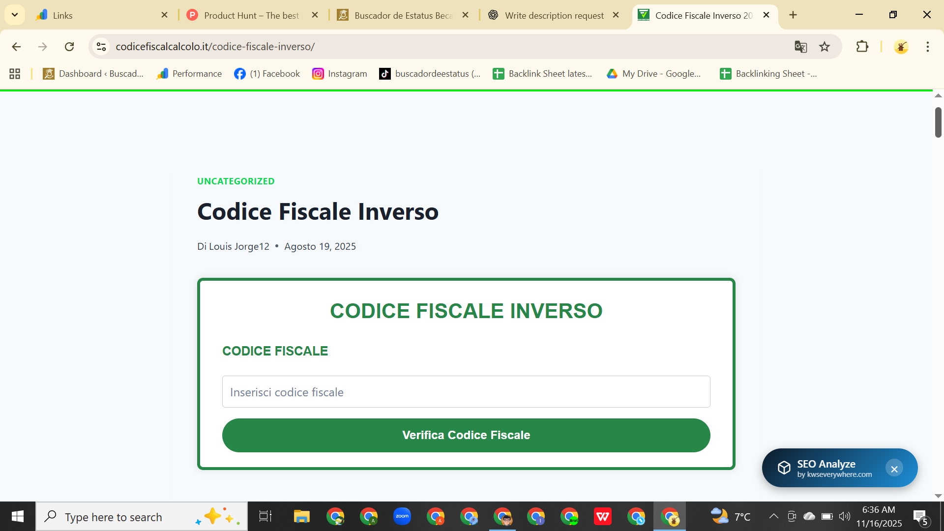 Codice Fiscale Inverso gallery image