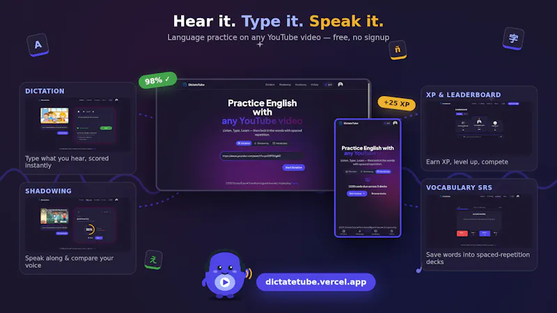 DictateTube screenshot 1