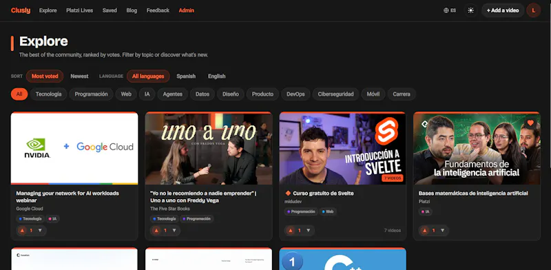 Clusly screenshot 2