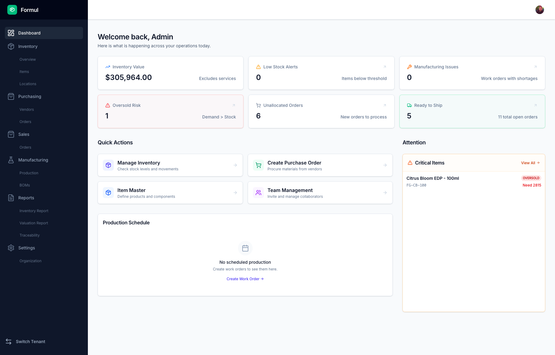 Formul - Main product screenshot demonstrating key features and user interface