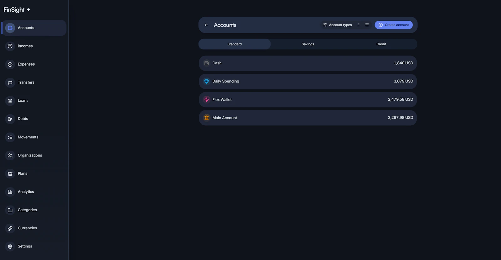 Finsight screenshot 3