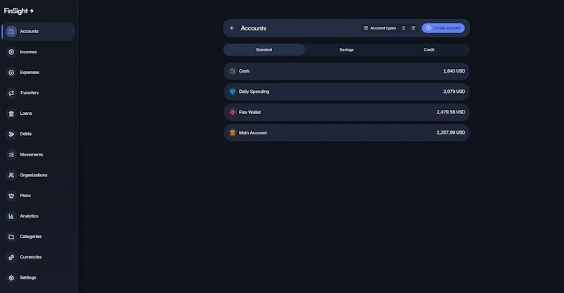 Finsight screenshot 3