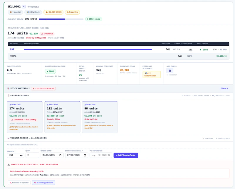 AI-powered forecasting & supply planning screenshot 7