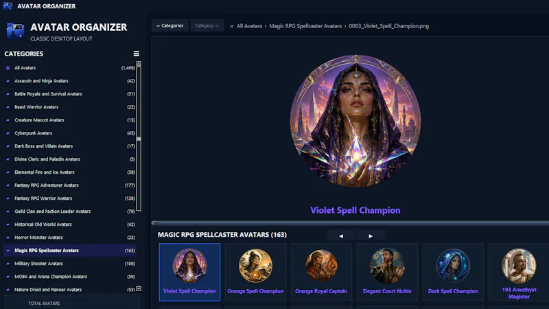 Avatar Organizer screenshot 1