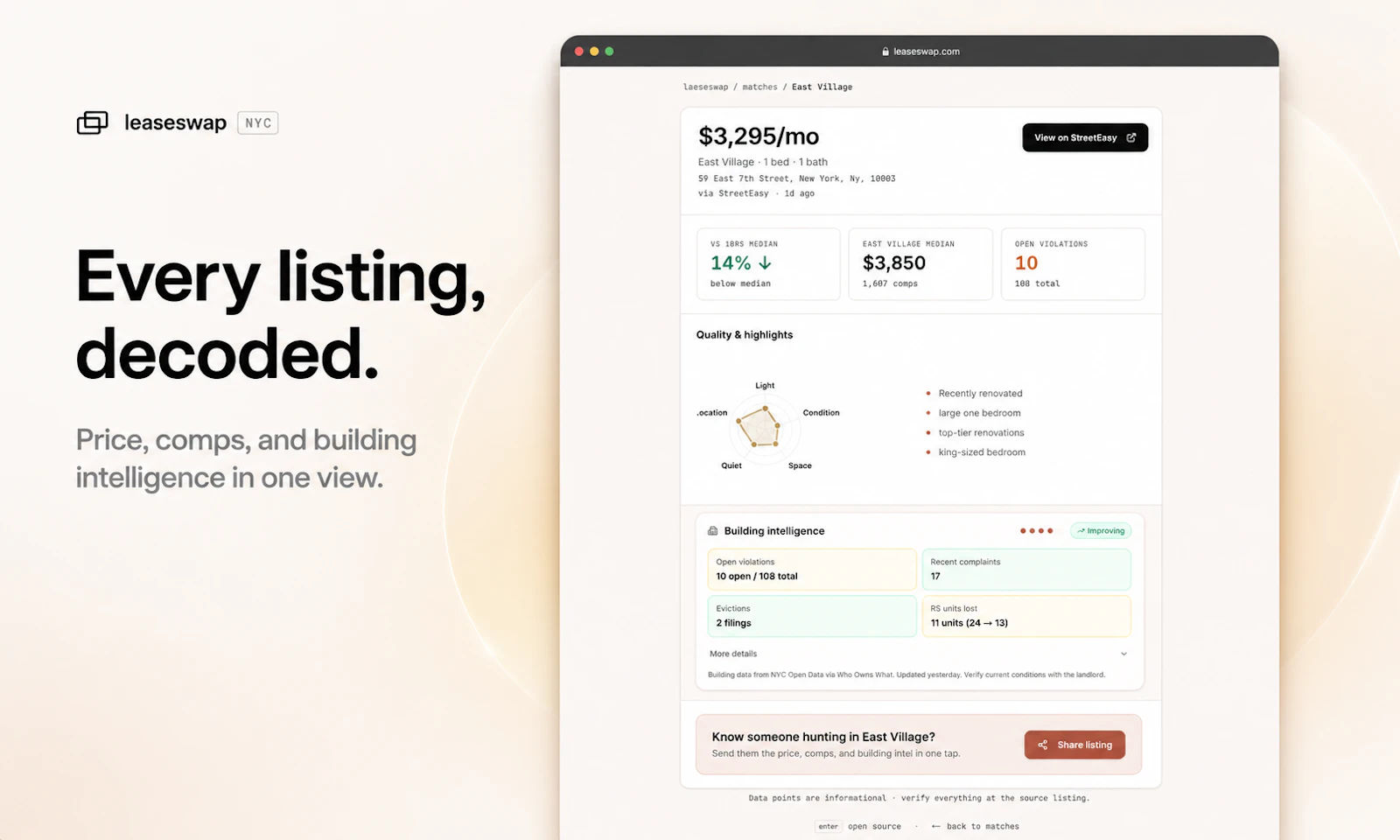 Leaseswap screenshot 2
