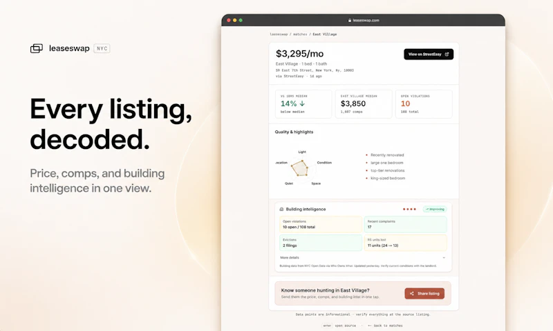Leaseswap screenshot 2