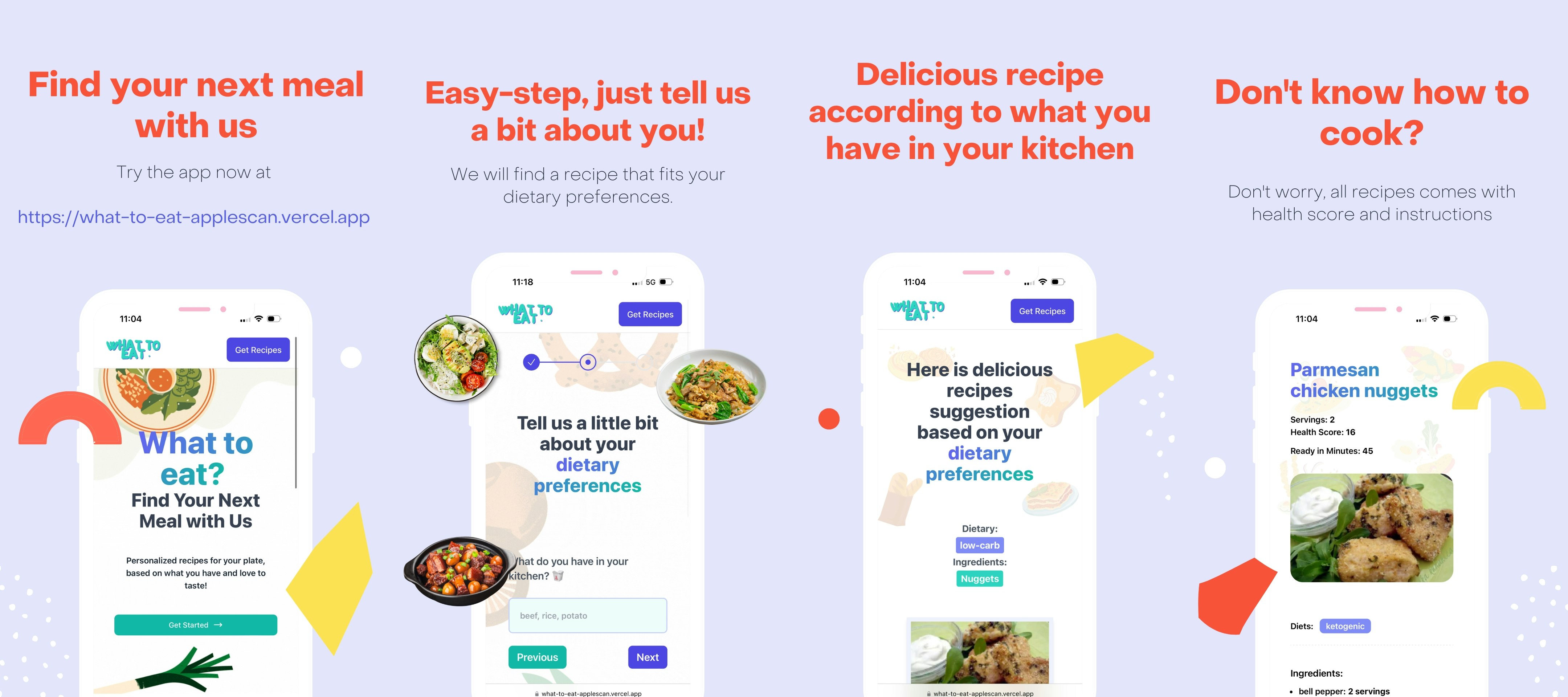 Que comer - Un motor de recomendación de receta media 3