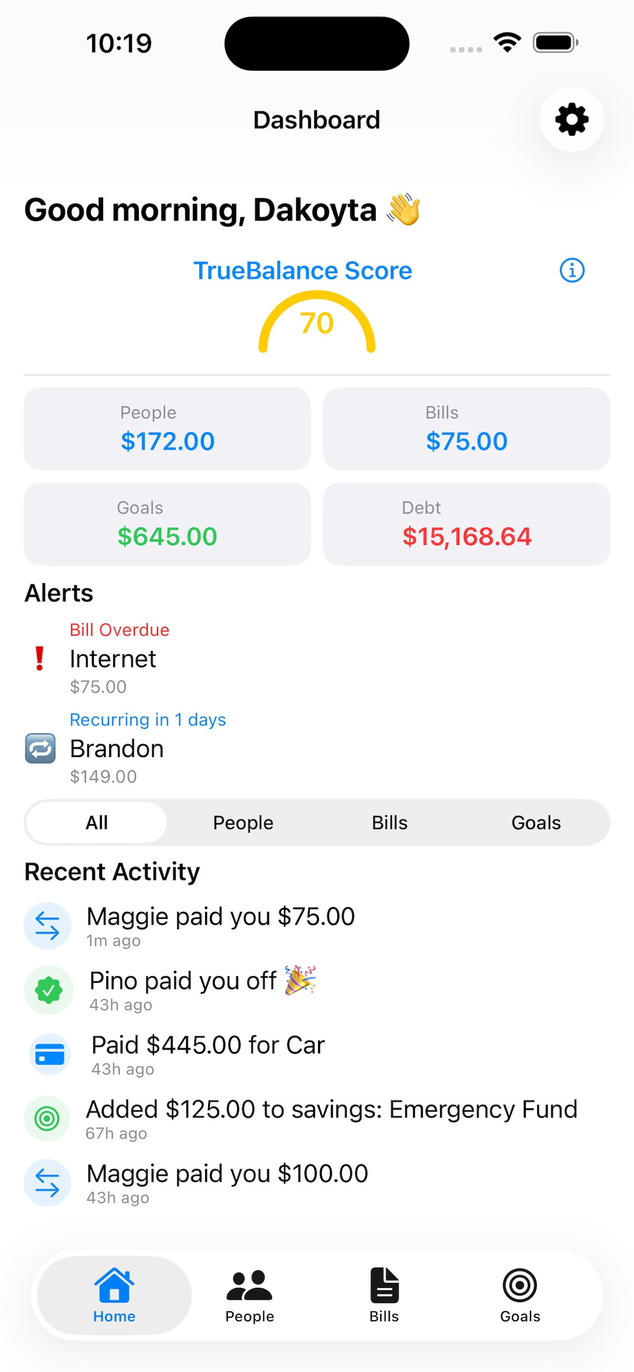 TrueBalance: Financial health score gallery image