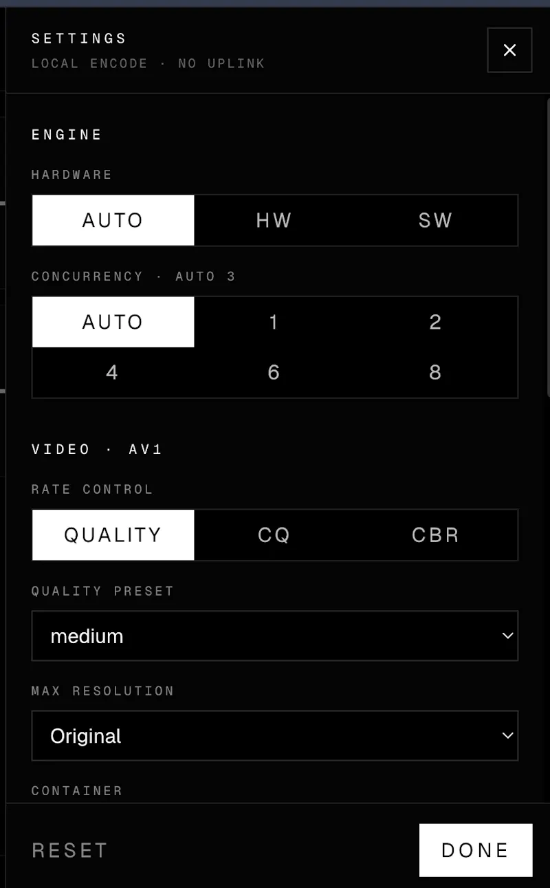 AVSqueeze screenshot 3
