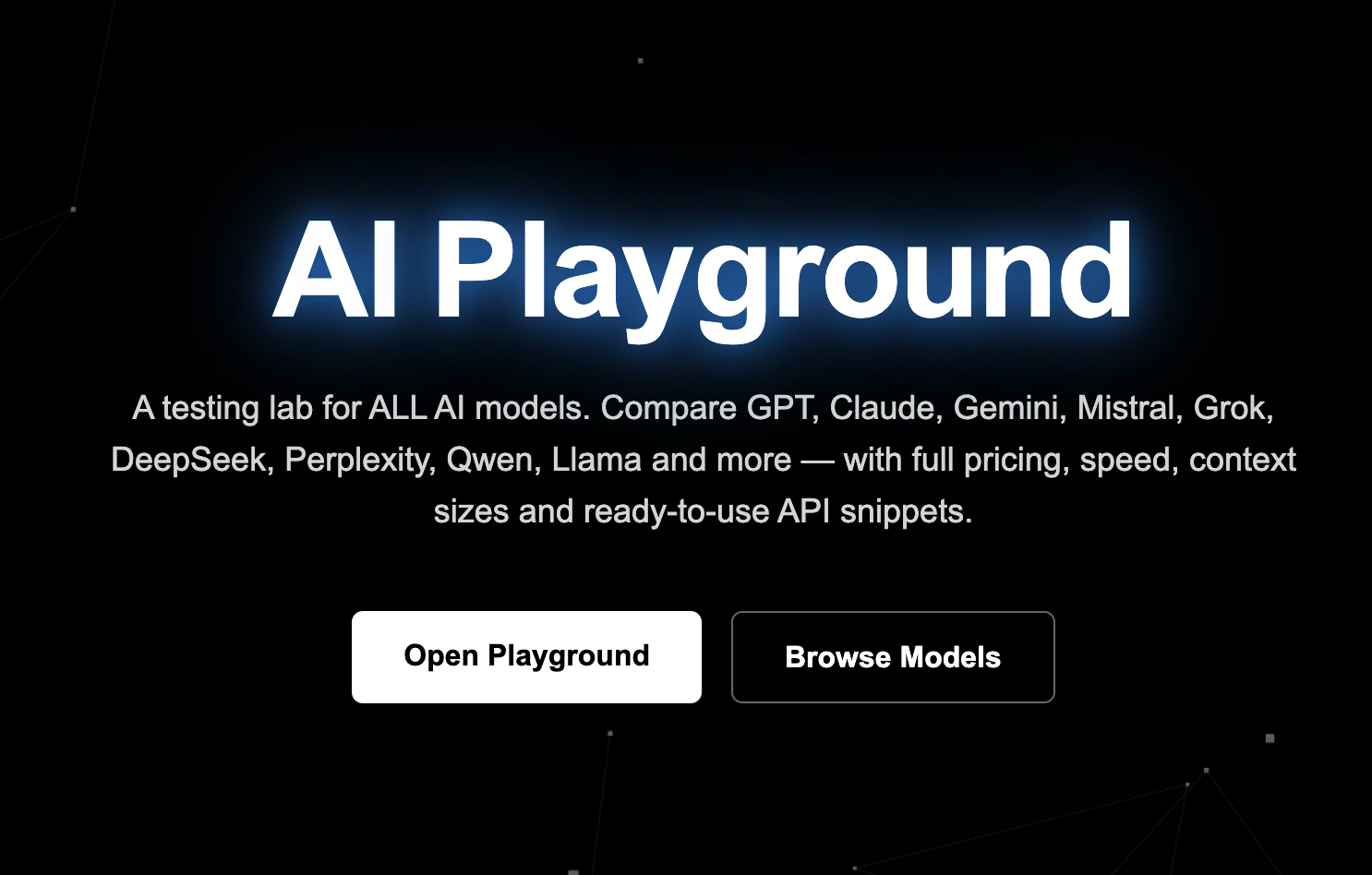 AI Playground – Universal AI Model gallery image