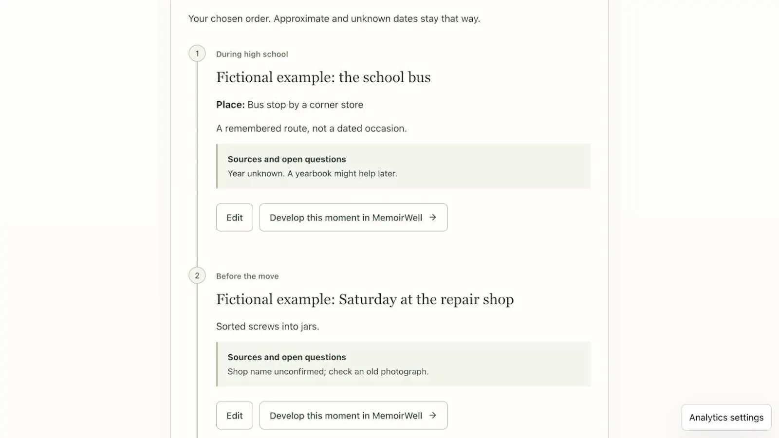 MemoirWell screenshot 3