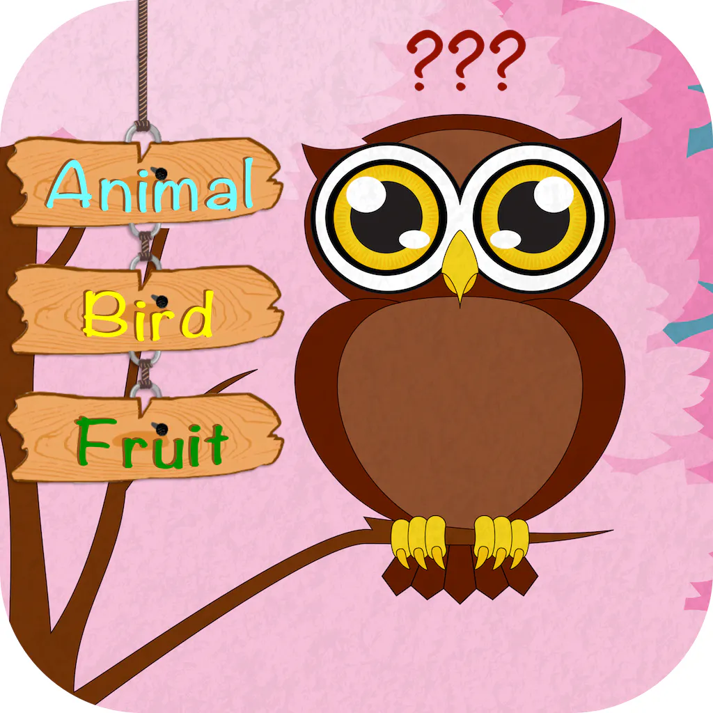 Animal, Bird, Fruit Find Game for Kids ABC Alphabet