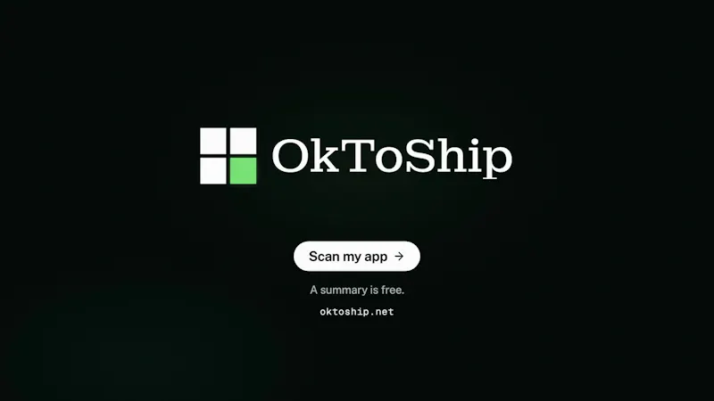 OkToShip screenshot 1 (video preview)
