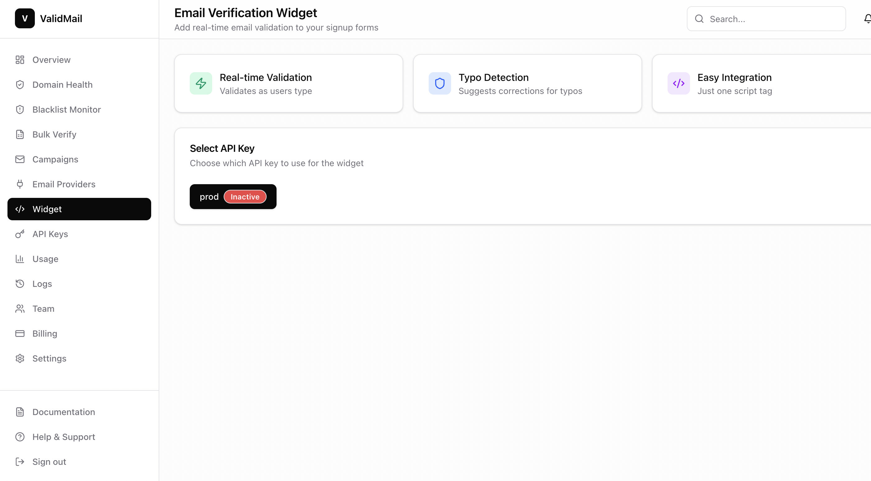 ValidMail - Screenshot 3 showing product features and functionality