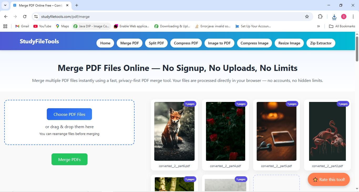 StudyFileTools — PDF, Image & File Tools media 1