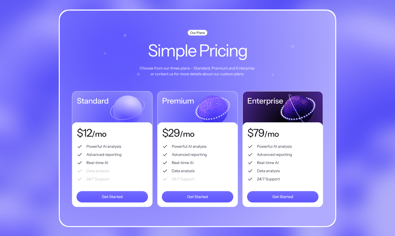 Gottheit Farman SaaS -Vorlage - SaaS -Landing -Page -Vorlage für Ihr Startup Medien 4