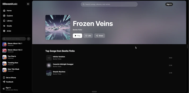 ElevenMusic screenshot 3