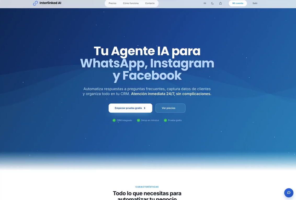 Interlinked AI - Main product screenshot demonstrating key features and user interface