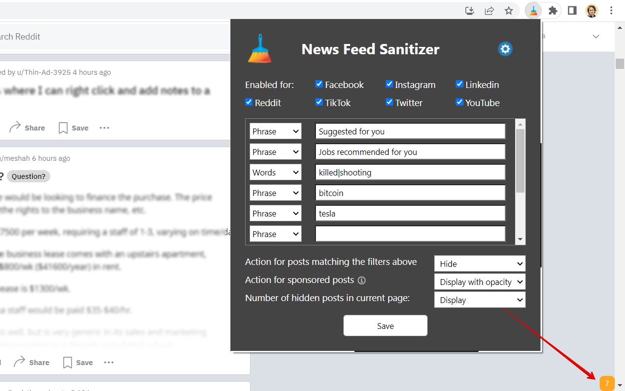 News Feed Sanitizer gallery image