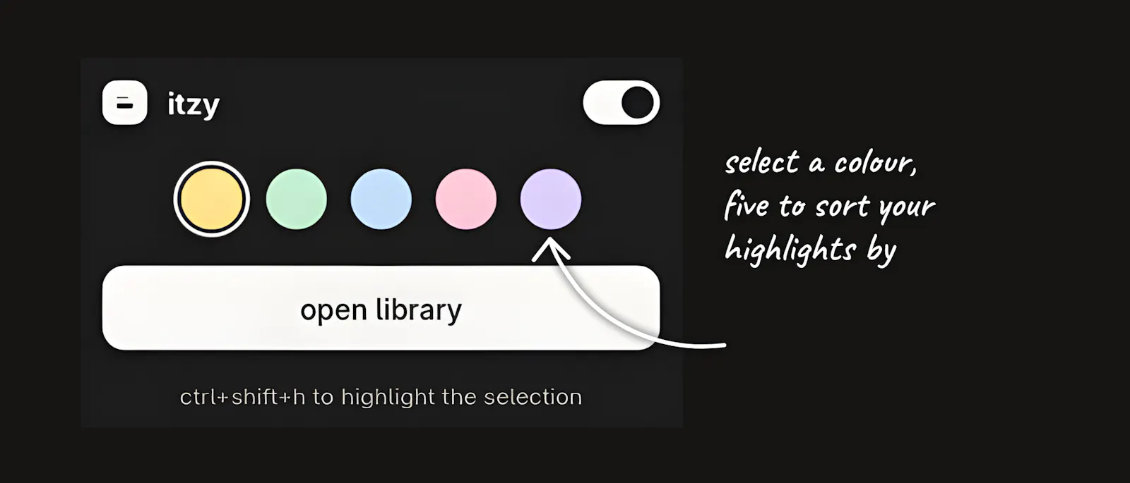 itzy — easy highlight and note screenshot 1