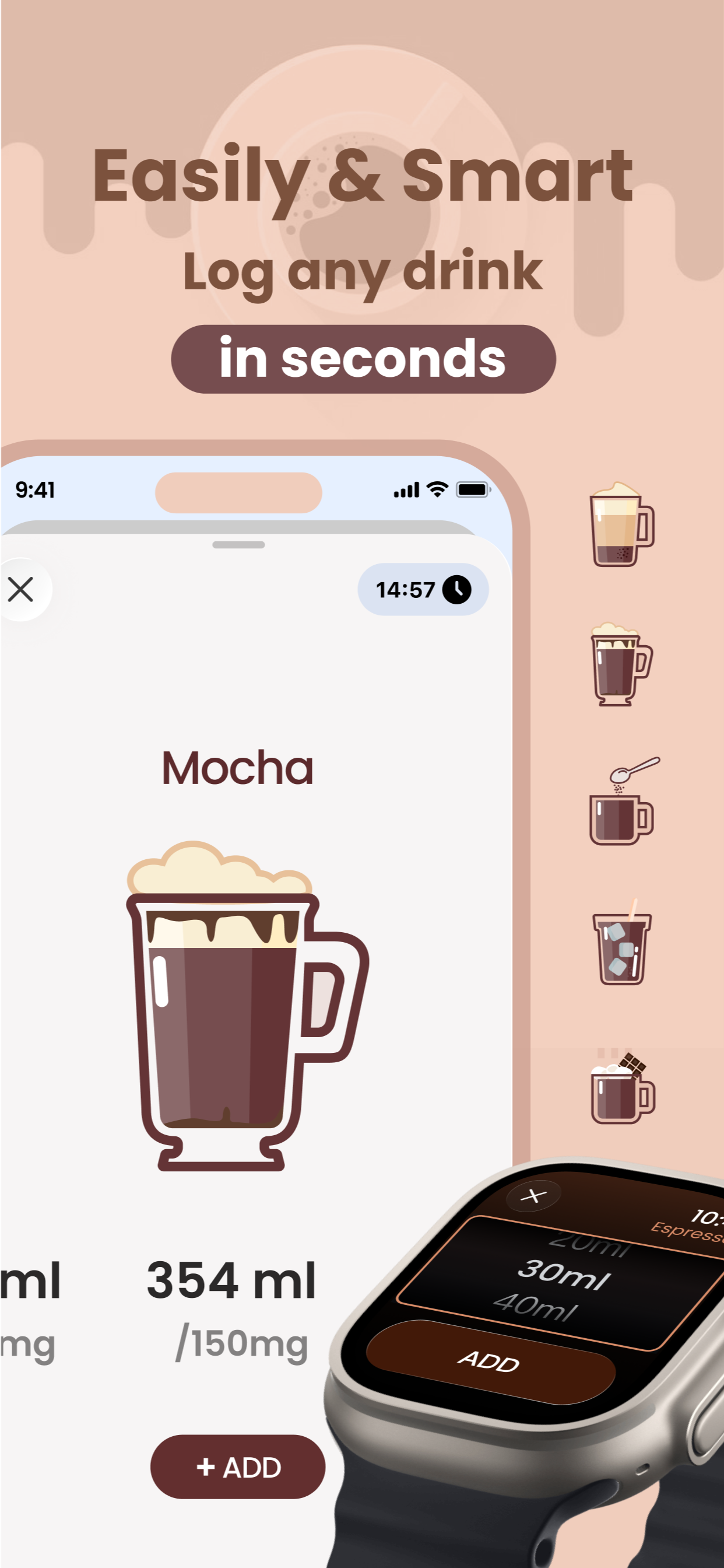 CoffeeWatch – Caffeine Tracker gallery image