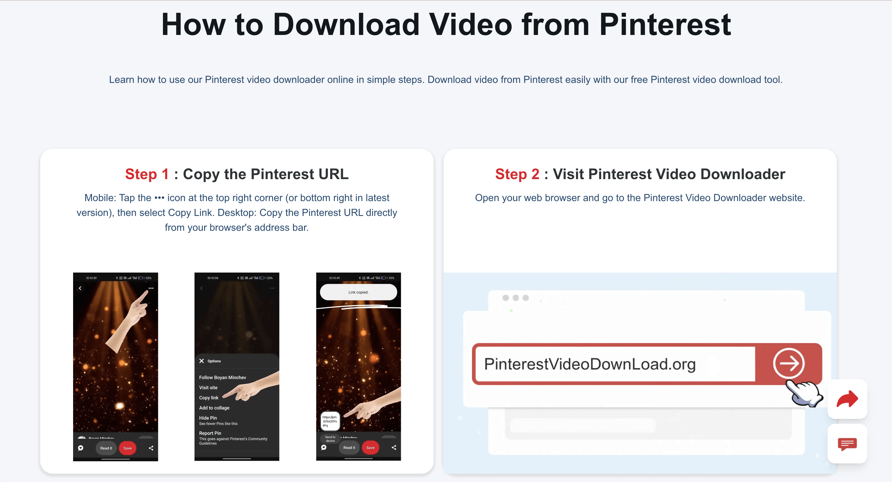 Pinterest Video Downloader gallery image