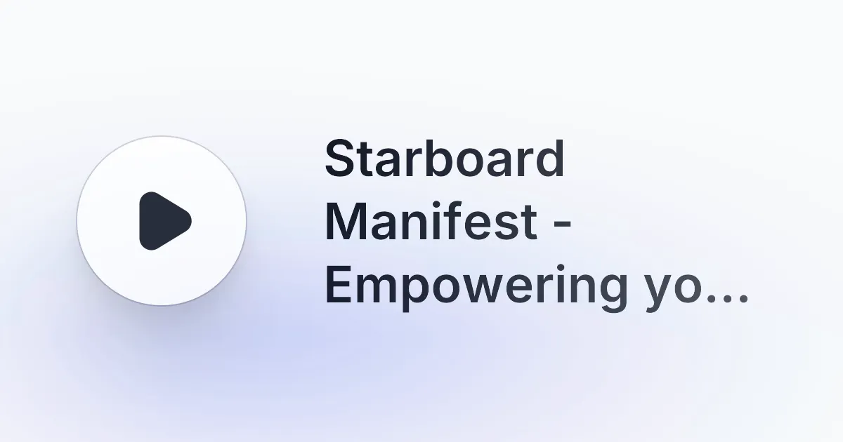 Starboard Manifest gallery image