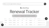 Renewal Tracker by Stitchflow