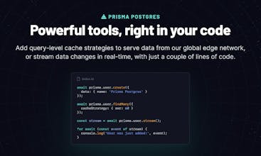 Prisma Postgres gallery image