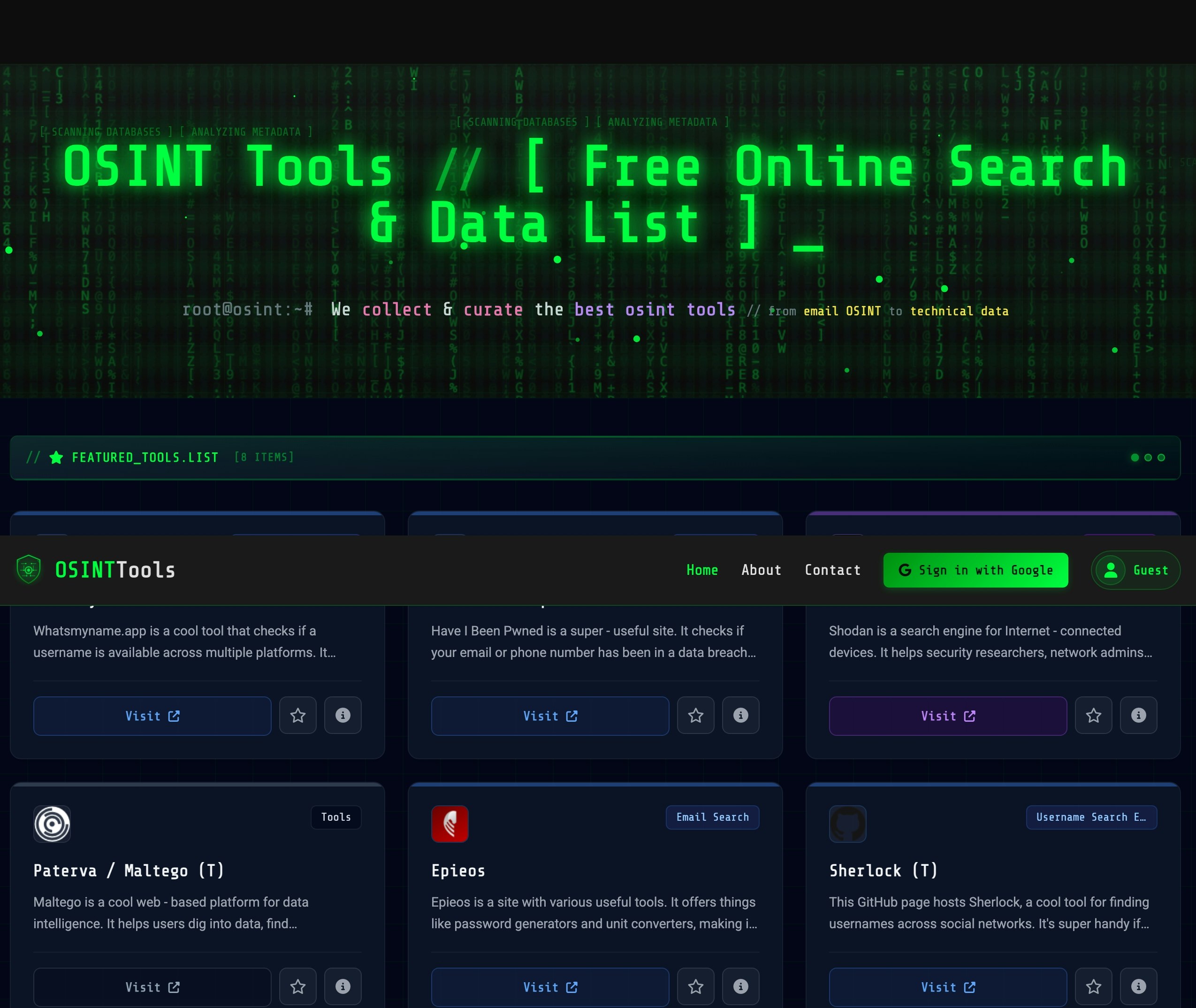 OSINT Tools gallery image