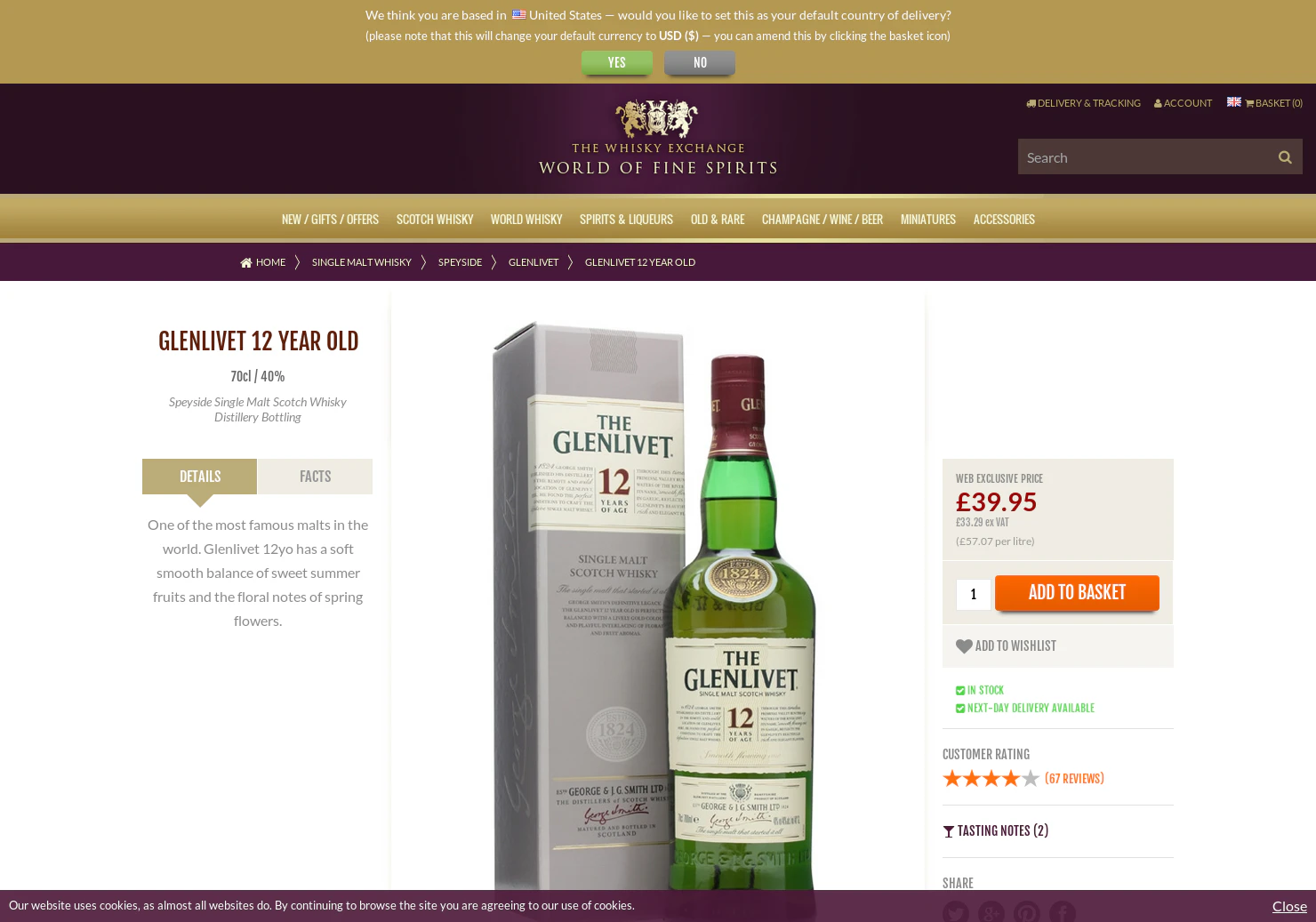 Glenlivet 12 Year Old