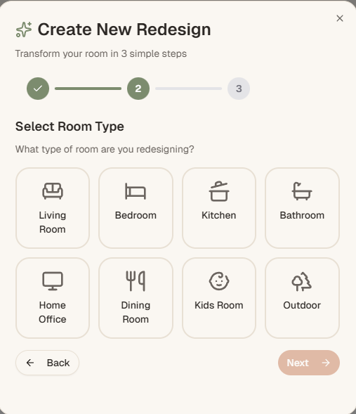 RoomGlow - Main product screenshot demonstrating key features and user interface