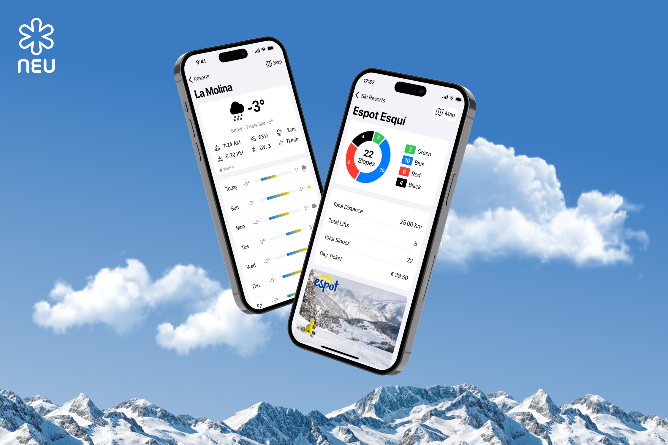 Neu - AR Ski Resorts แผนที่สำหรับ Apple Vision Pro และ iOS media 2