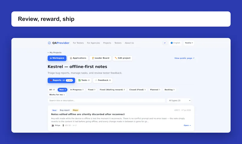 QAProvider screenshot 3