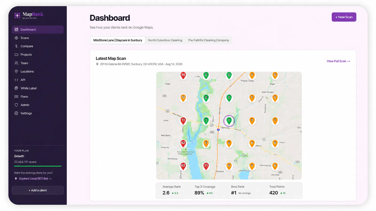 Map Rank - Google Map Ranking Tracker screenshot 2