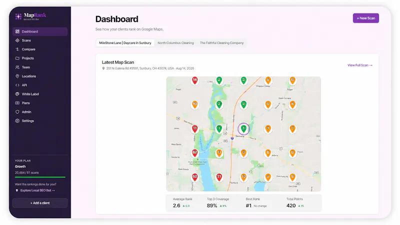Map Rank - Google Map Ranking Tracker screenshot 2