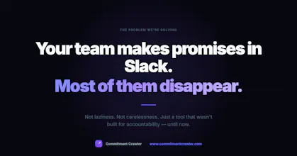 Commitment Crawler - AI for Slack Teams gallery image