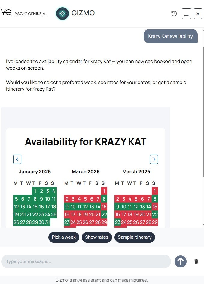 Yacht Genius AI - Screenshot 4 showing product features and functionality