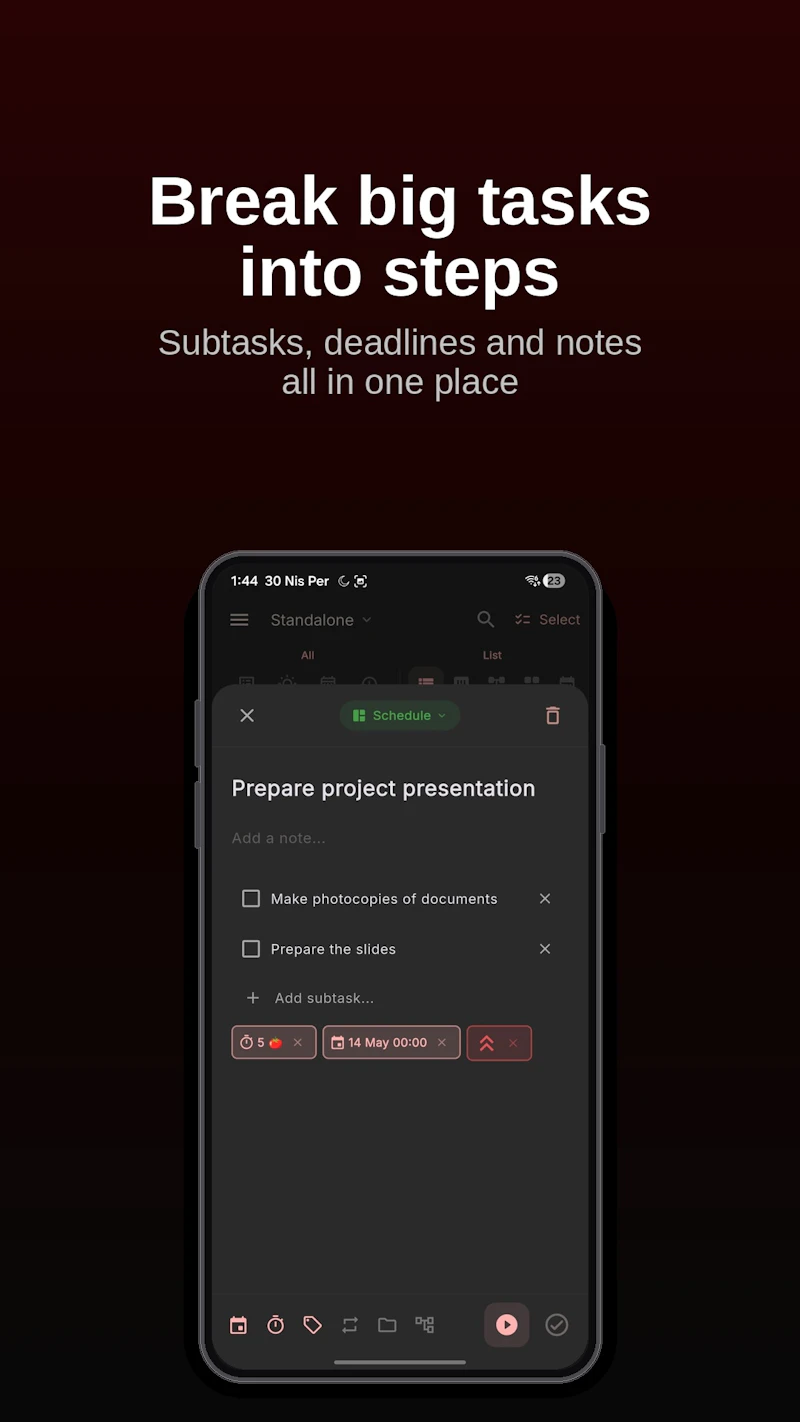 PomoPlan — Pomodoro, Tasks & Habits screenshot 6
