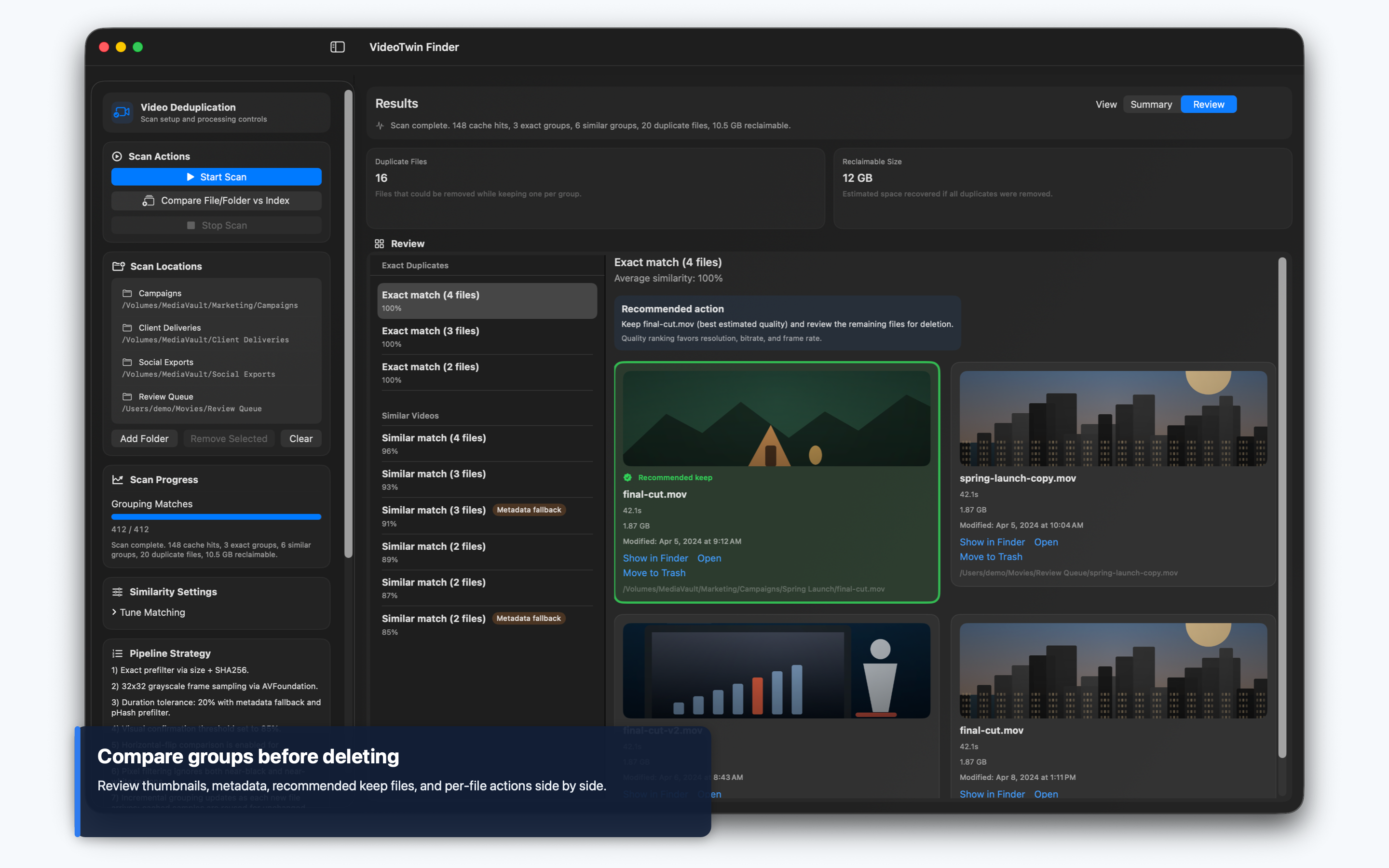 VideoTwin Finder gallery image