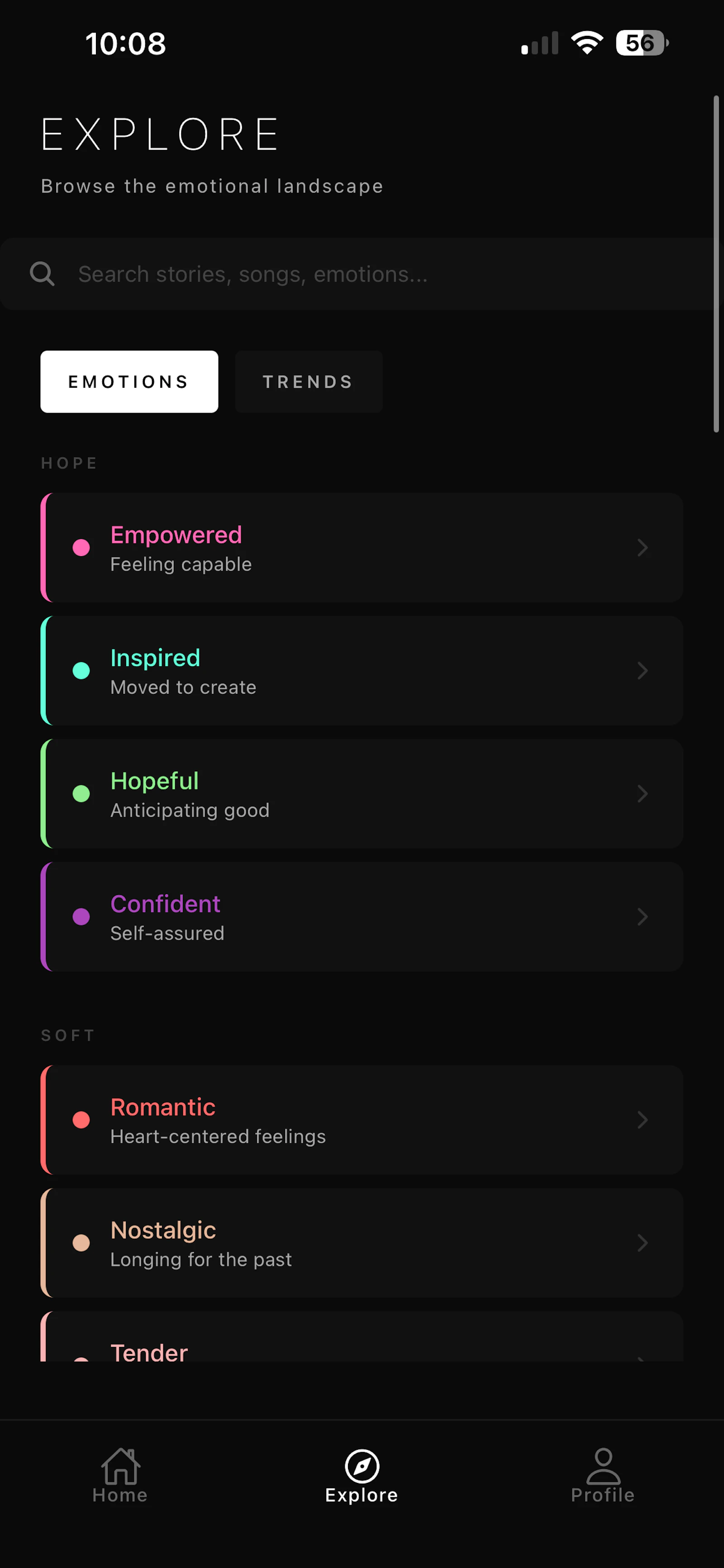Musaic - musical connections.  screenshot 3