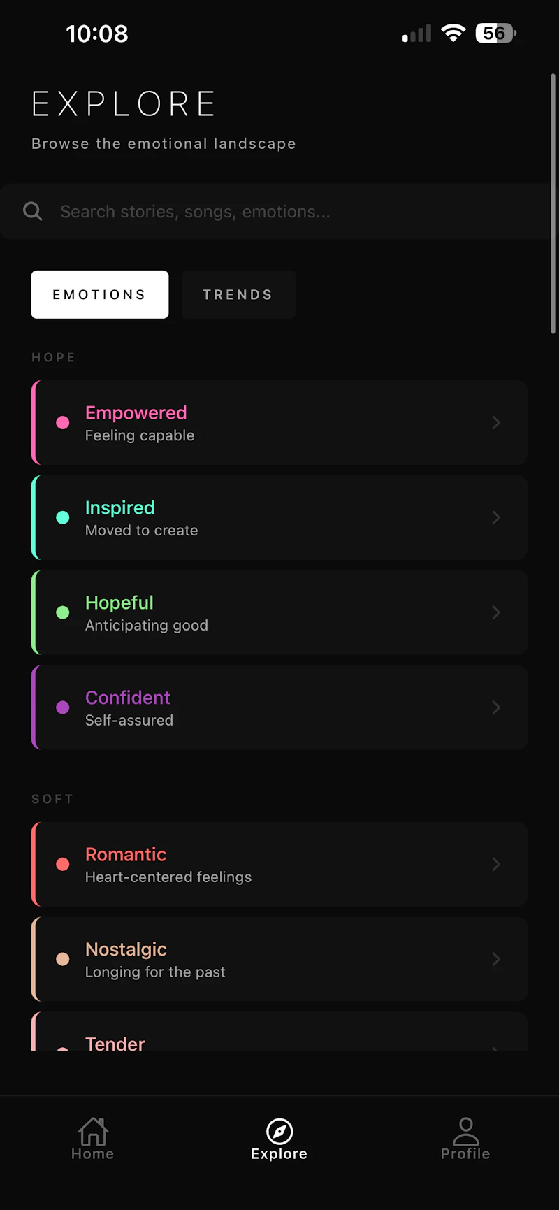 Musaic - musical connections.  screenshot 3